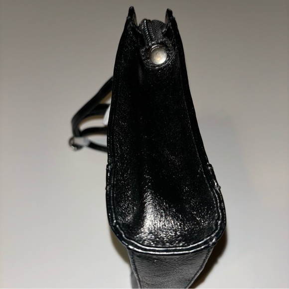 THE SAK Iris Leather Three-Way-Wear Crossbody Clutch Black Bag Small NWOT - Picture 4 of 12